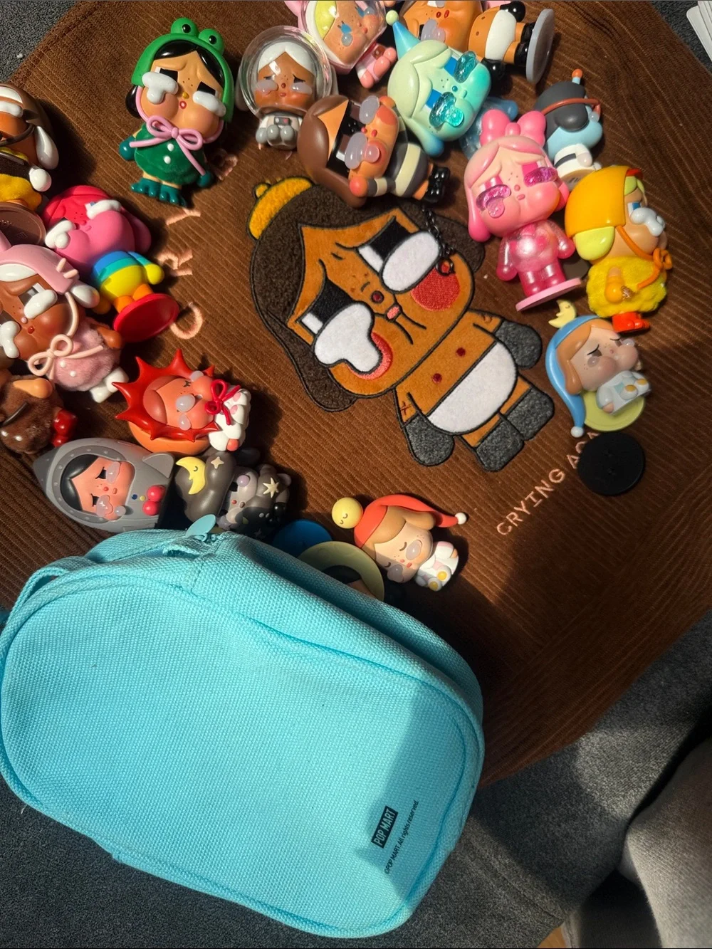 Pop Mart cry babies Lot of figurines and two bags